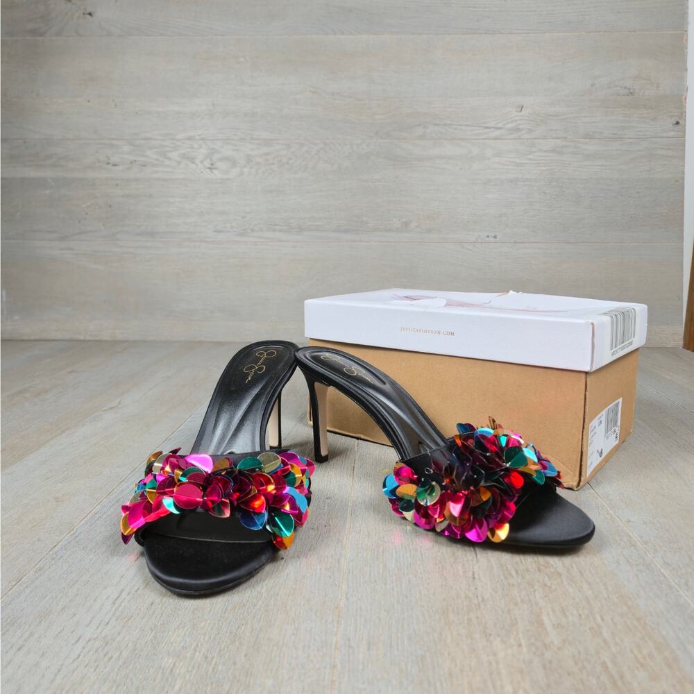 Jessica Simpson Palora Mule Heels Size (.5 NEW - Picture 13 of 13